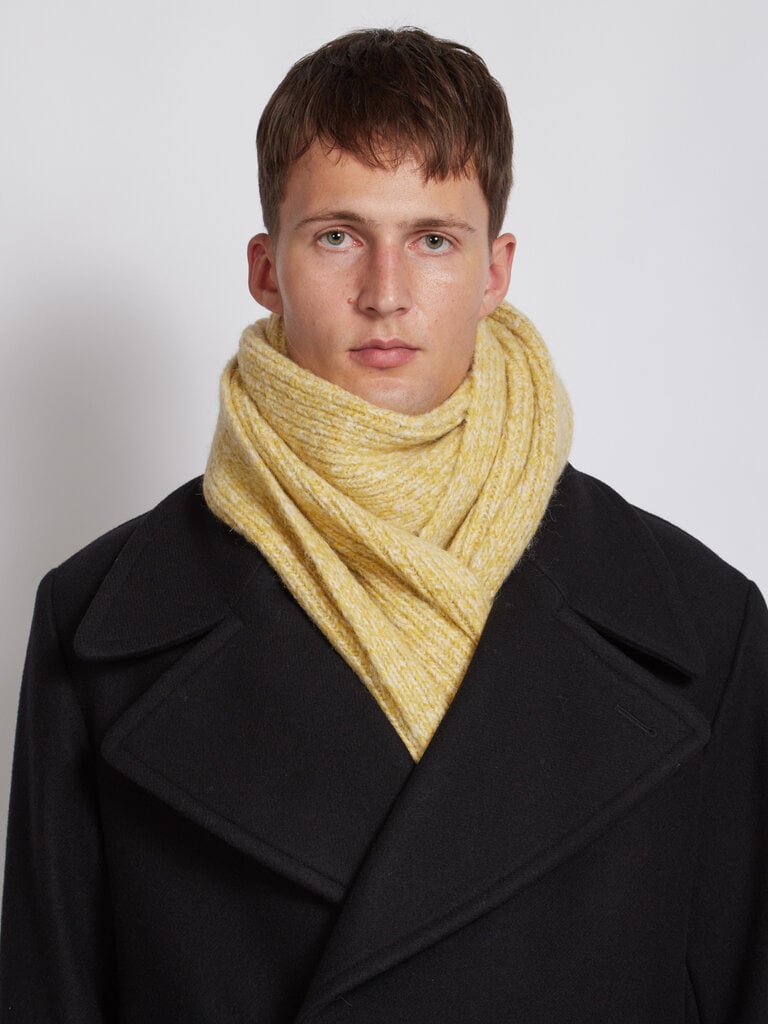 Dries Van Noten Yellow Moyson Scarf