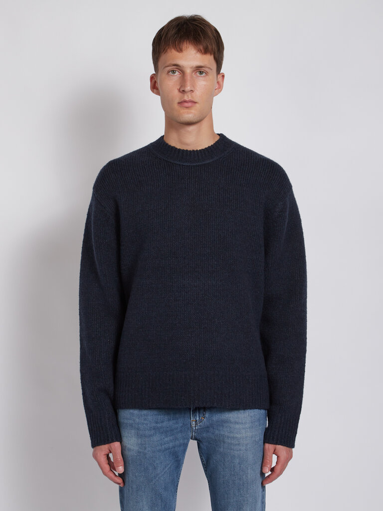 Acne Studios Navy Wool Blend Sweater