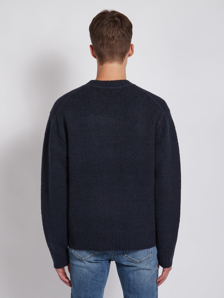 Acne Studios Navy Wool Blend Sweater