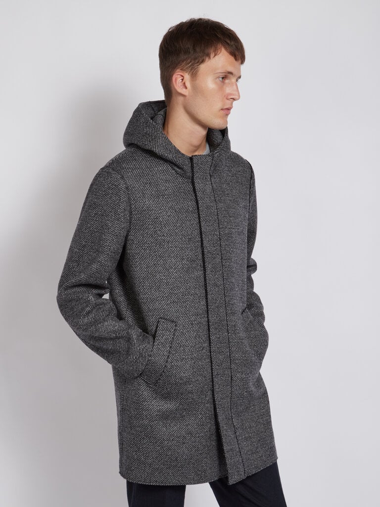 Harris Wharf London Grey Jacquard Parka