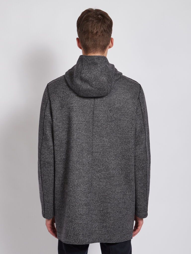 Harris Wharf London Grey Jacquard Parka