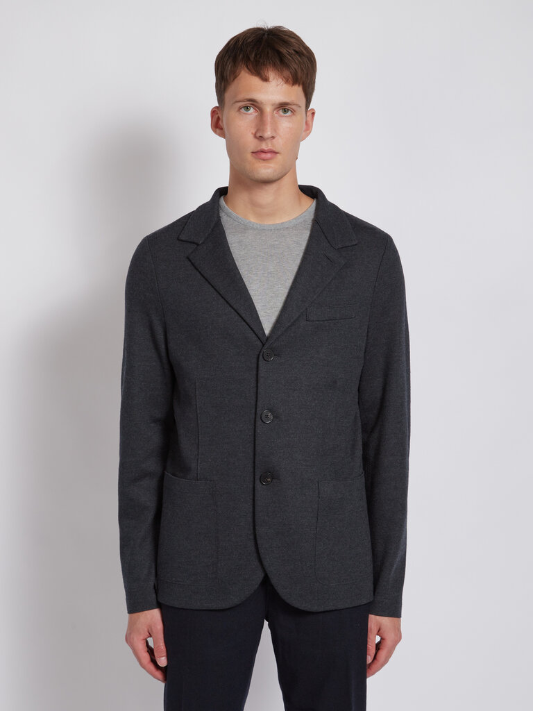 Harris Wharf London Anthracite Merino Jacket