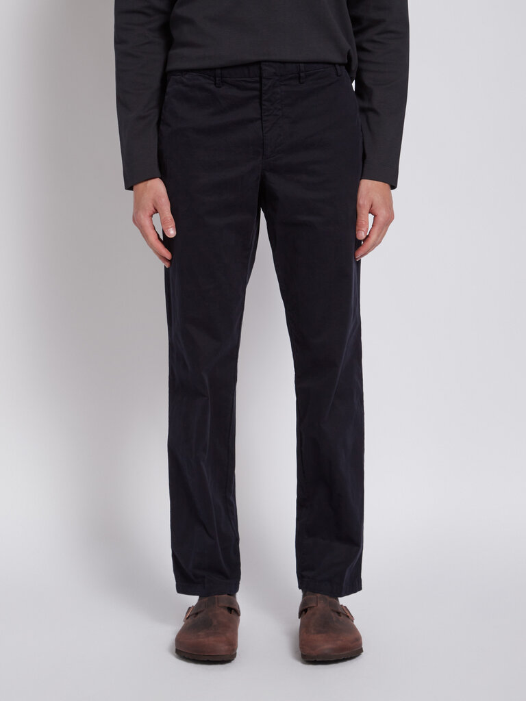 Norse Projects Pantalon Aros en Chino Brossé Marine