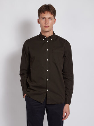 Norse Projects Espresso Anton Light Twill Shirt