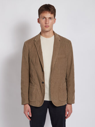 Sunspel Veste en Corduroy Grès Foncé