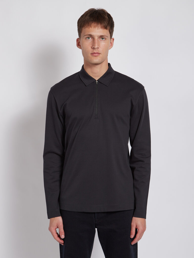 Sunspel Polo Heavyweight Noir