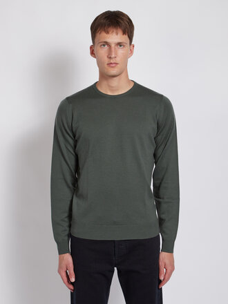 John Smedley Green Farhill Merino Sweater