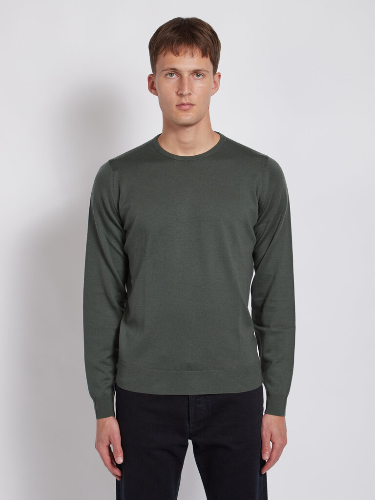 John Smedley Green Farhill Merino Sweater