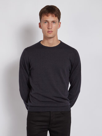 John Smedley Charcoal Farhill Merino Sweater