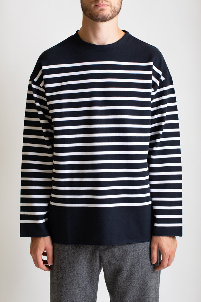 Arpenteur Navy White Marine Sweater