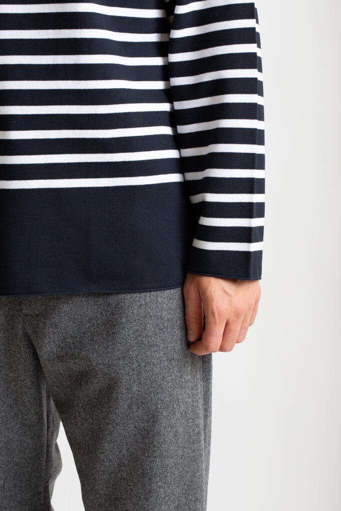 Arpenteur Navy White Marine Sweater