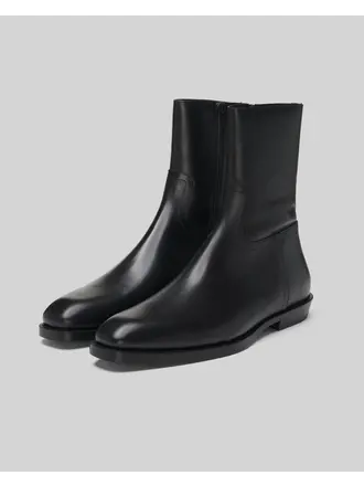 Dries Van Noten Zippered Leather Chelsea Boots