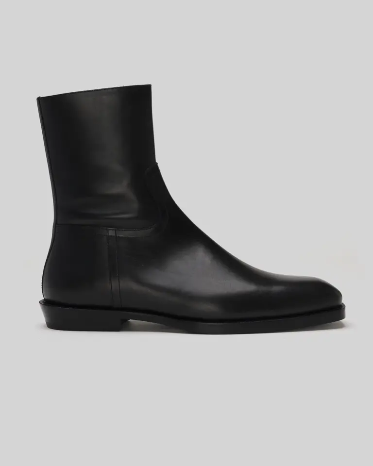 Dries Van Noten Zippered Leather Chelsea Boots