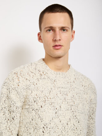 Dries Van Noten Ecru Mikado Sweater