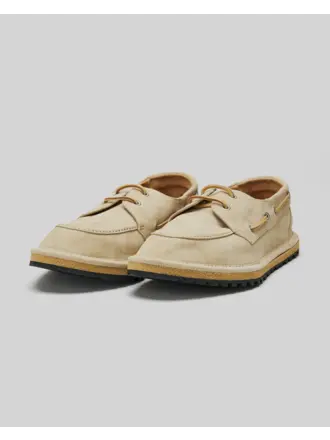 Dries Van Noten Beige Suede Boat Shoes Dries Van Noten Beige Suede Boat Shoes
