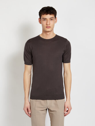 John Smedley T-shirt Belden Choco John Smedley T-shirt Belden Choco