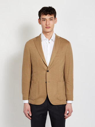 Boglioli Veste en Jersey Camel Boglioli Veste en Jersey Camel