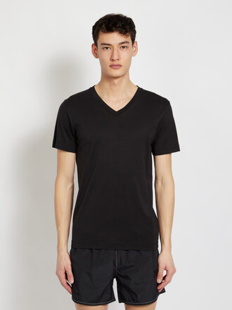 CDLP Black Lyocell V-Neck T-Shirt CDLP Black Lyocell V-Neck T-Shirt