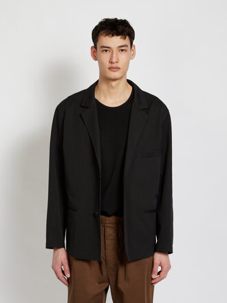 Lemaire Black Easy Single-Breasted Vest