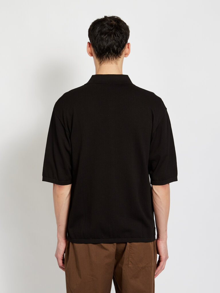 Lemaire Black Polo Shirt