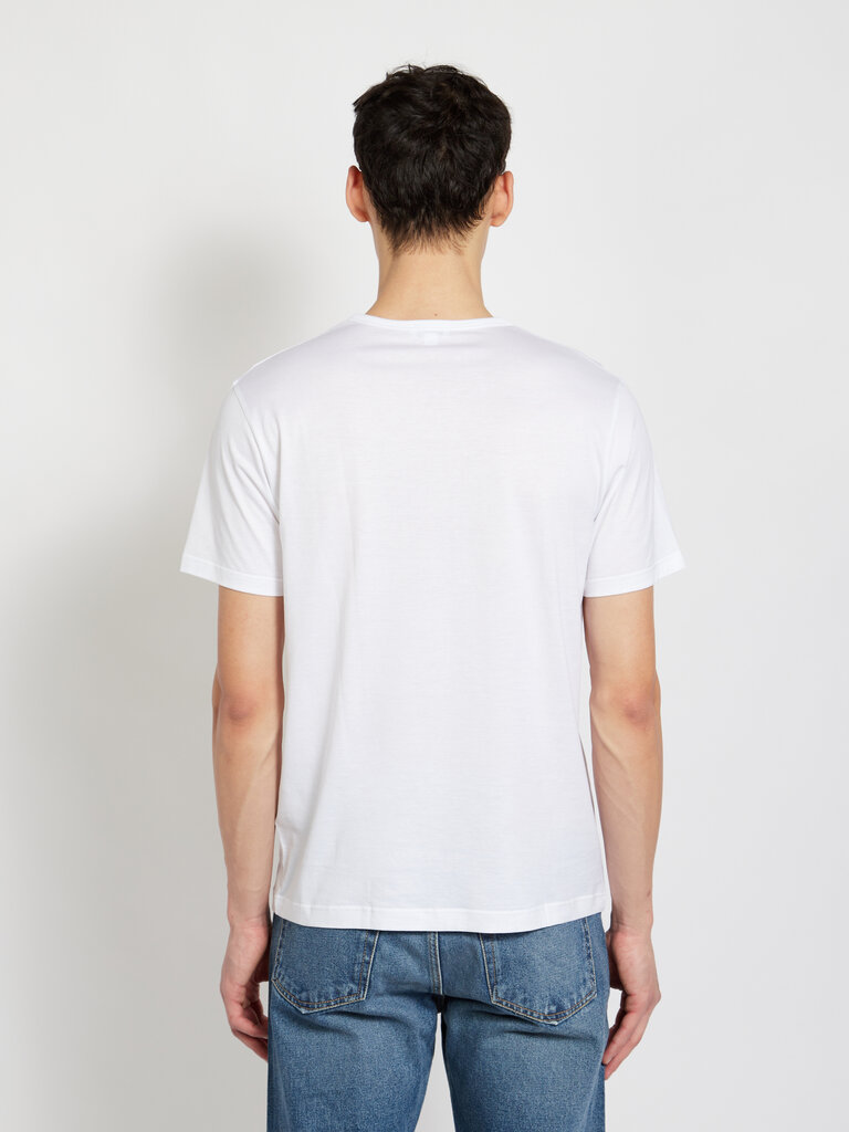 Sunspel T-shirt à col rond blanc