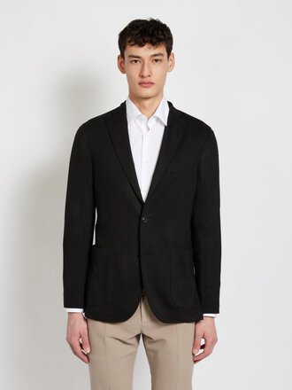 Boglioli Veste en Jersey Noire Boglioli Veste en Jersey Noire