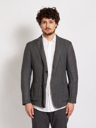 Barena Charcoal Borgo Net Blazer