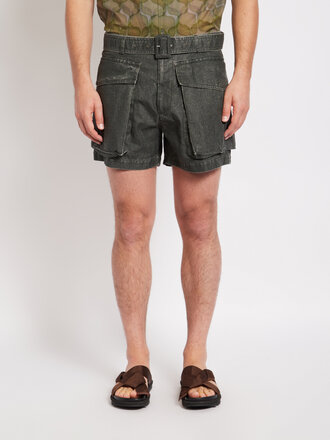 Dries Van Noten Grey Pez Bis Shorts