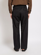 Lemaire: Black 3D Pants | Men's Designer Clothes | MICHEL BRISSON