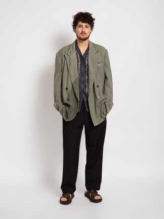 Dries Van Noten Veste Bishop Gd Grise Dries Van Noten Veste Bishop Gd Grise
