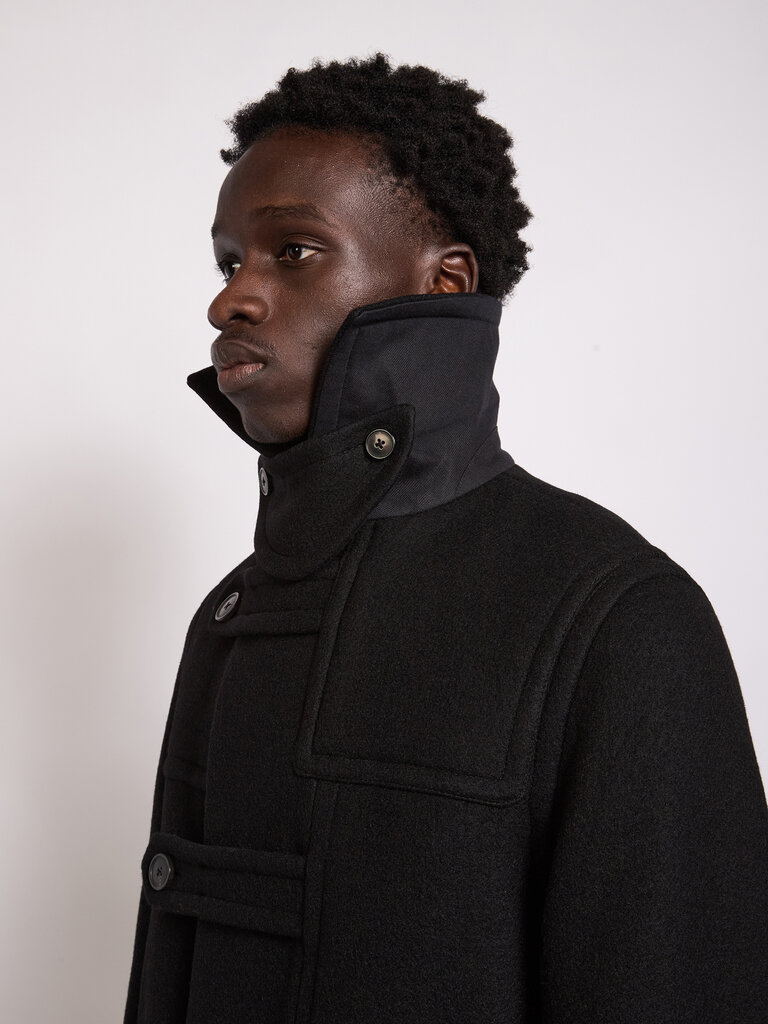 Dries Van Noten Black Ranner Coat