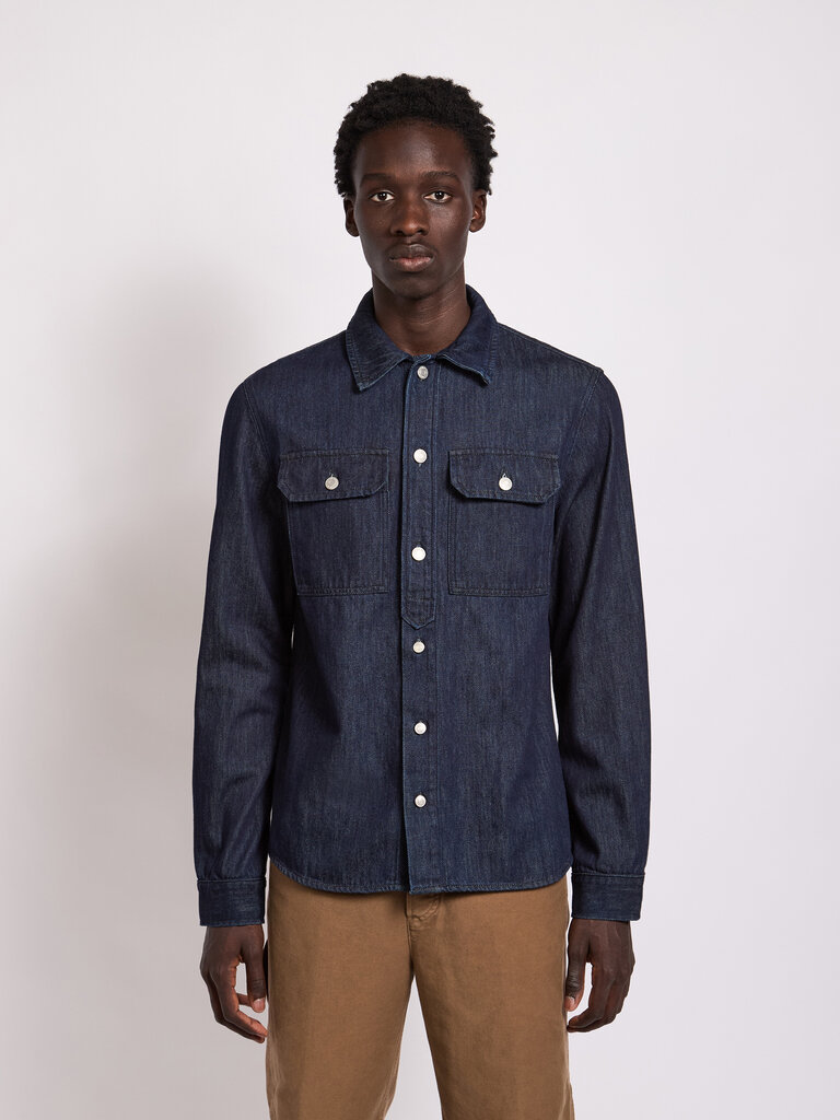Dries Van Noten Indigo Curtis Shirt