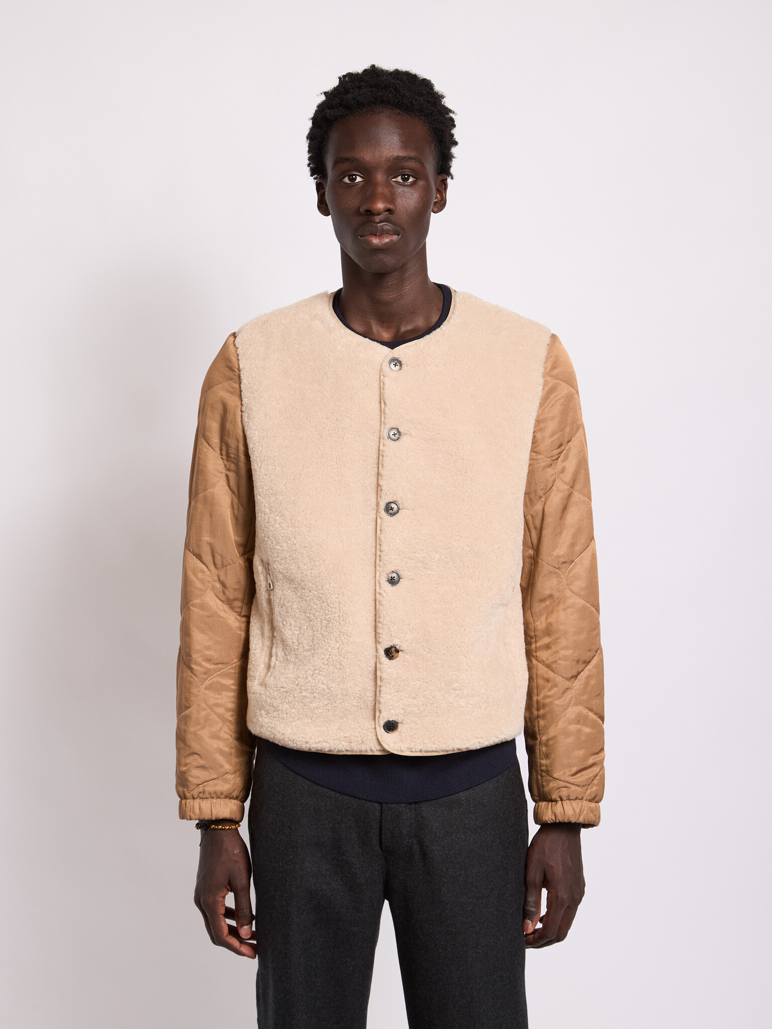 Dries Van Noten: Cream Vitson Jacket | Men