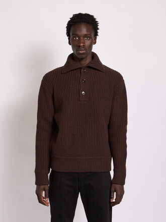 Dries Van Noten Dark Brown Mudra Sweater Dries Van Noten Dark Brown Mudra Sweater