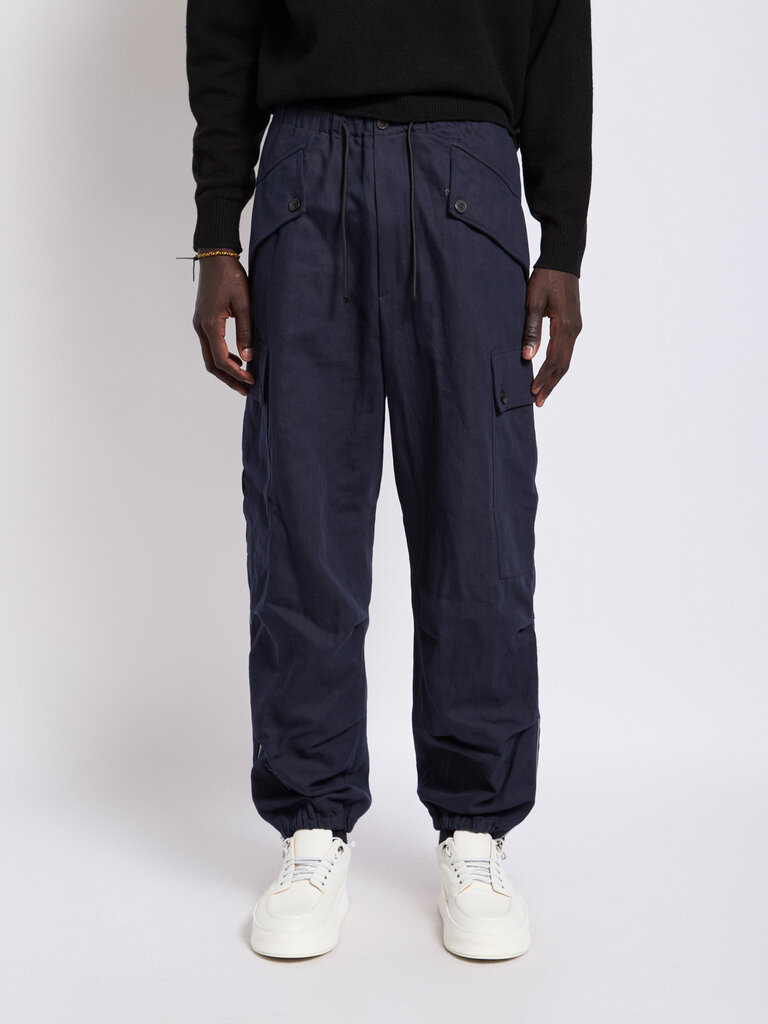Dries Van Noten Pantalon Pentrig Marine