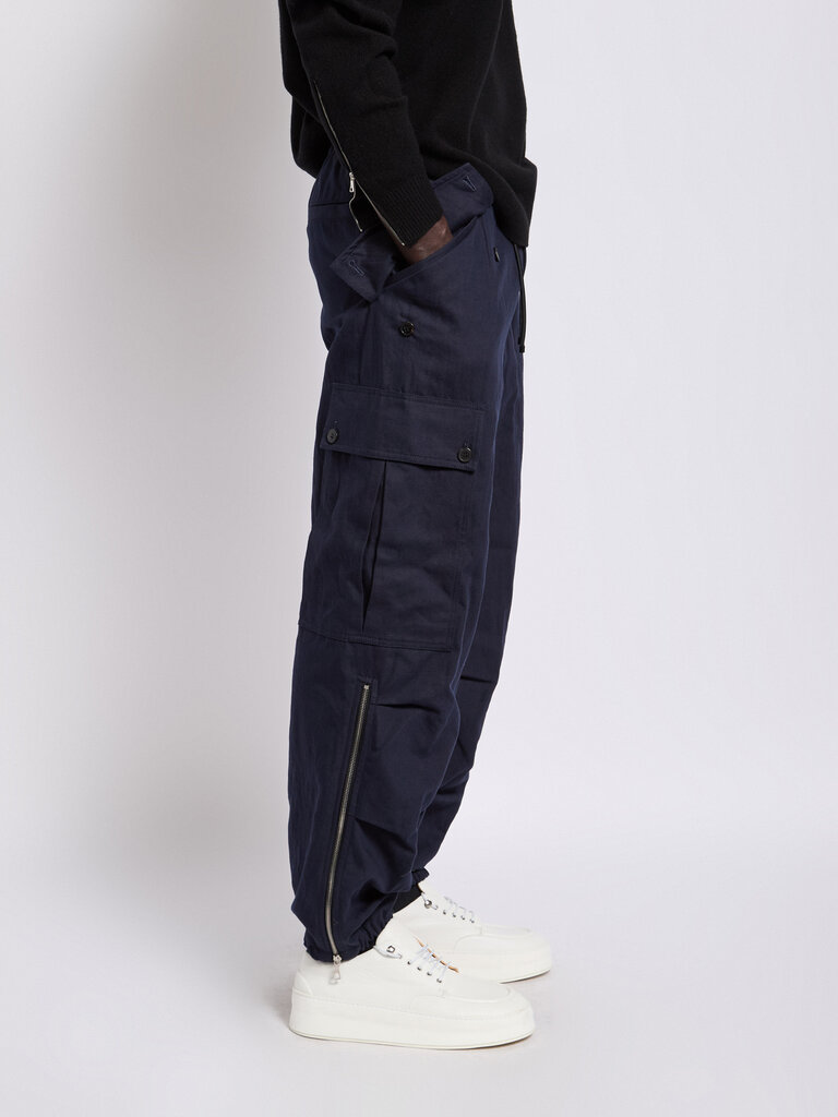 Dries Van Noten Pantalon Pentrig Marine