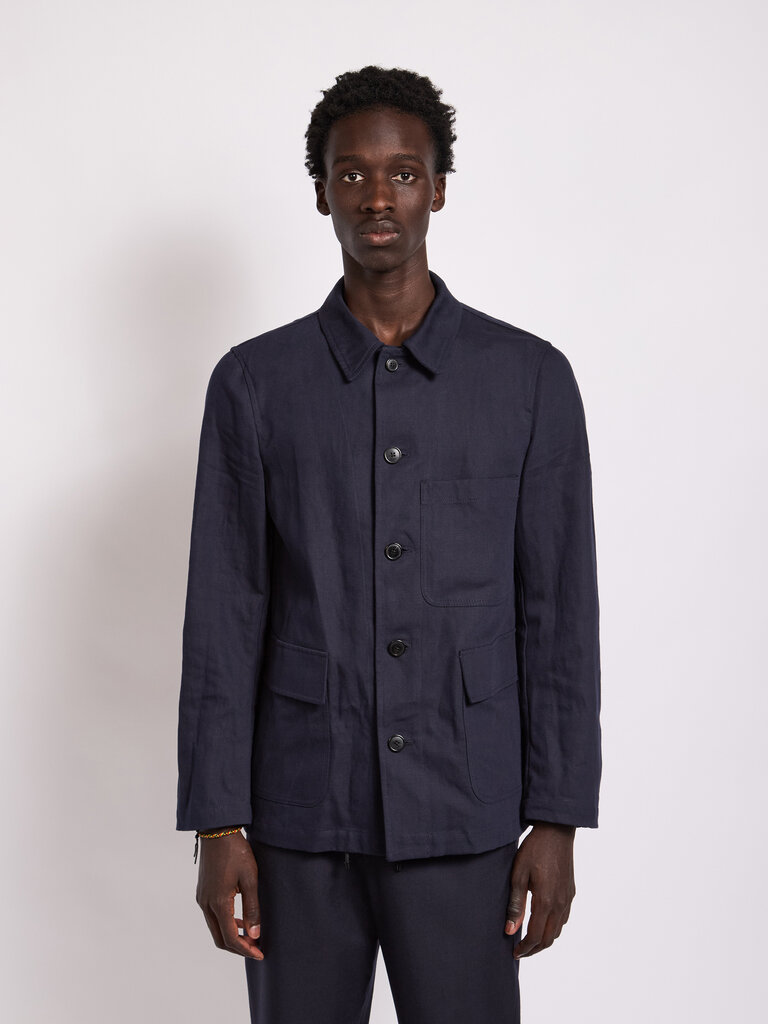 Dries Van Noten Navy Braxton Jacket