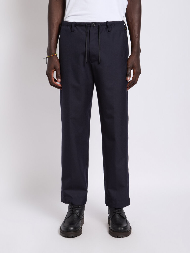 Dries Van Noten Navy Penny Pants