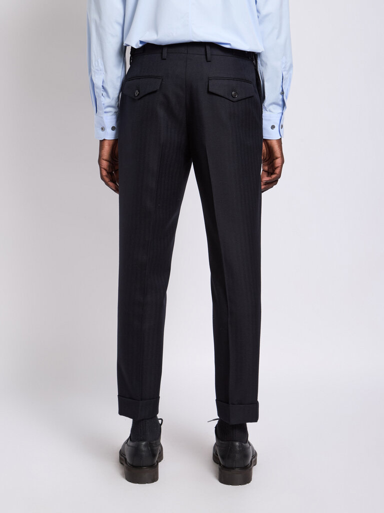 Dries Van Noten Navy Philip Pants