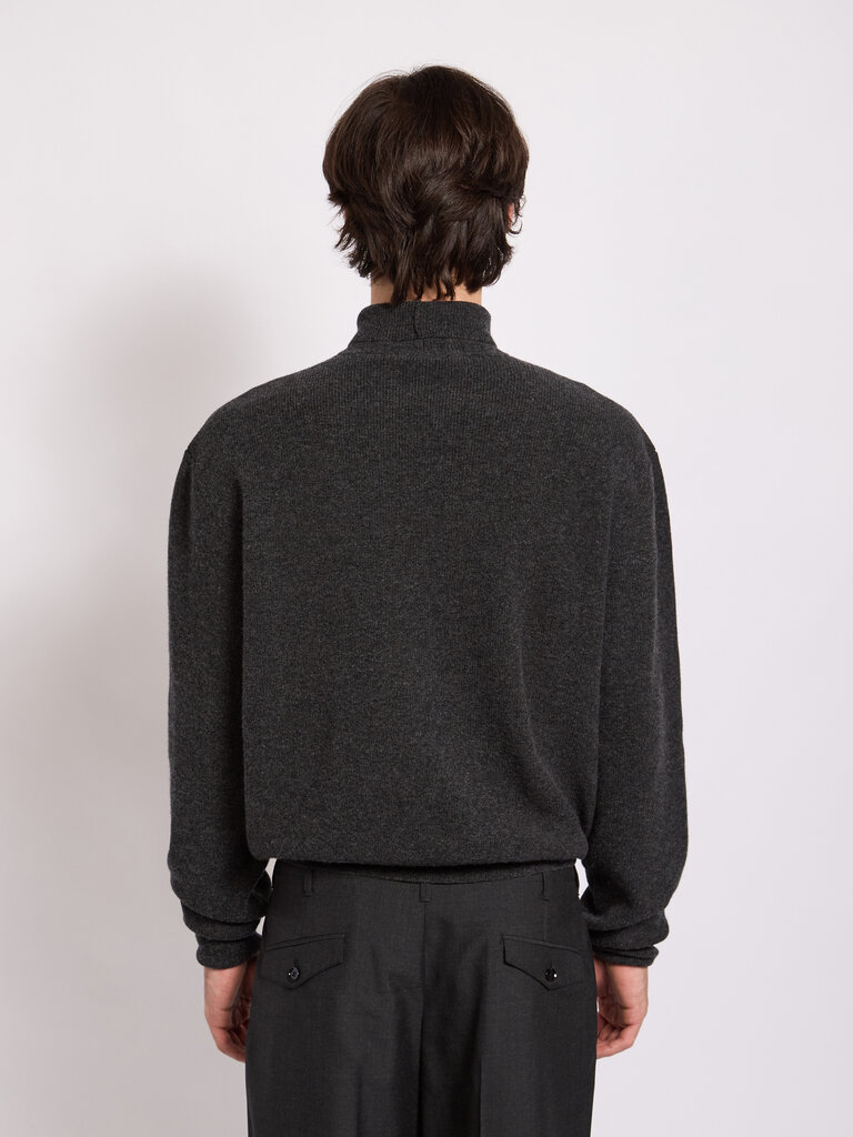 Lemaire Anthracite Turtleneck Jumper