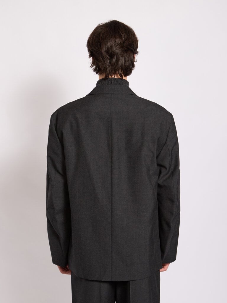 Lemaire Grey Maxi DB Jacket