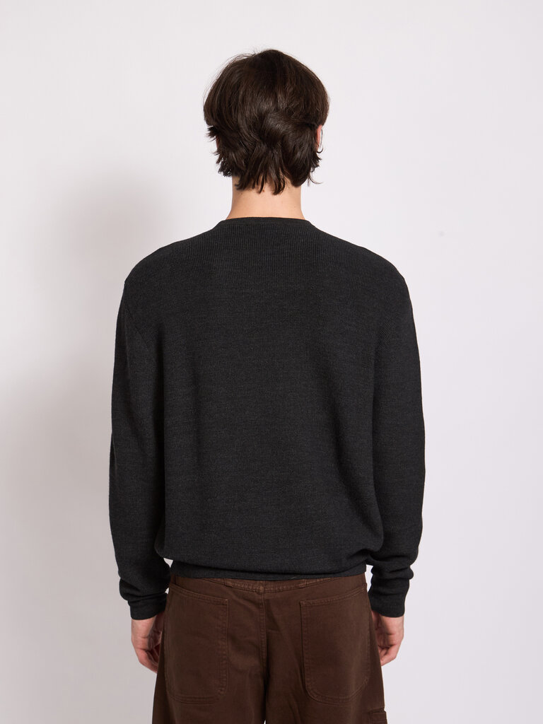 Lemaire Anthracite Crew Neck  Sweater