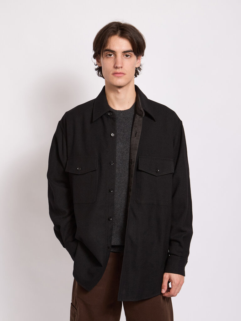 Lemaire Surchemise Two Pockets Noir