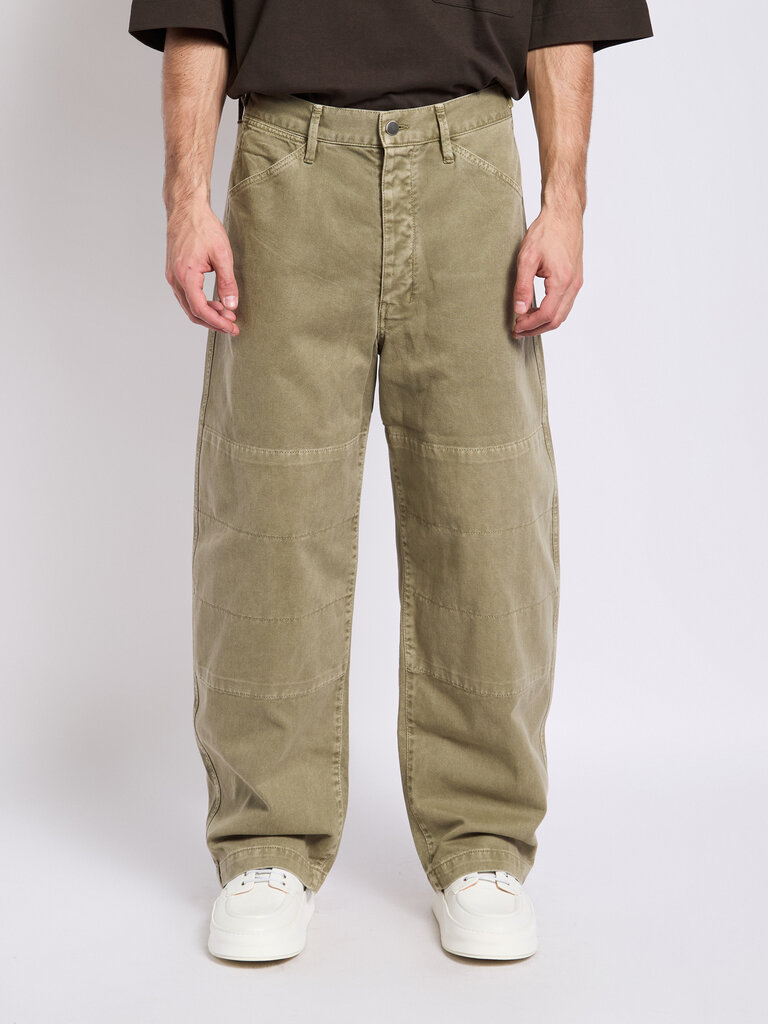 Lemaire Pantalon Judo Denim Snow Olive