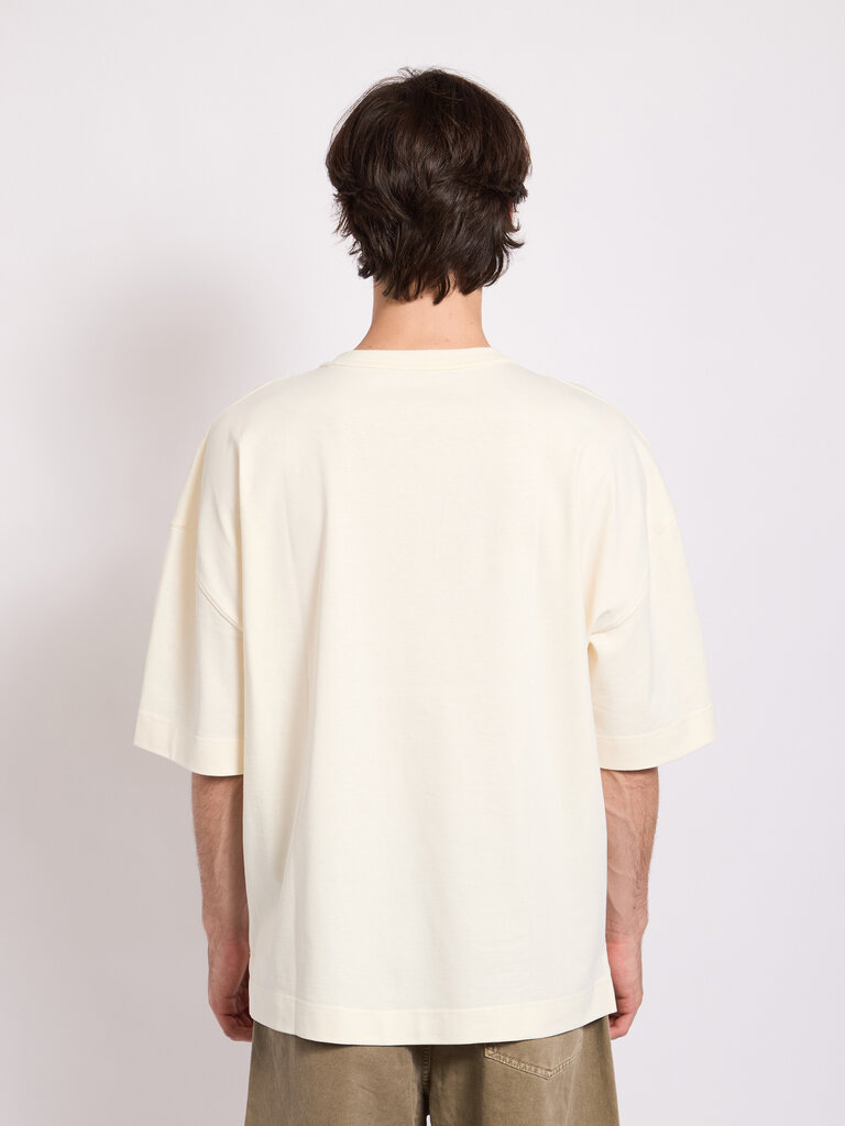 Lemaire Cream Short Sleeve T-Shirt