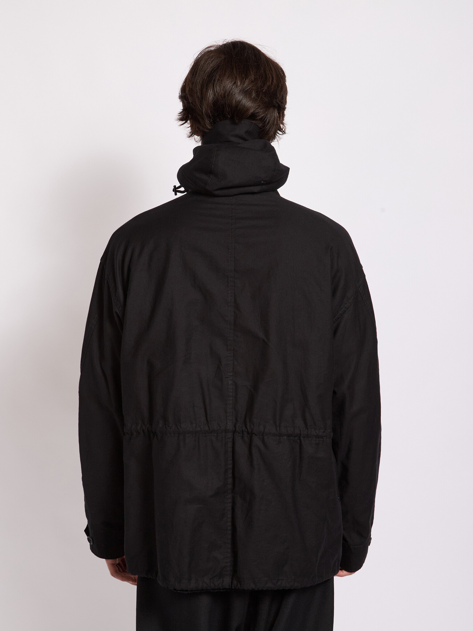 Yohji Yamamoto: Black M-Brim Jacket | Men's Designer Clothes Yohji Yamamoto: Black M-Brim Jacket | Men's Designer Clothes