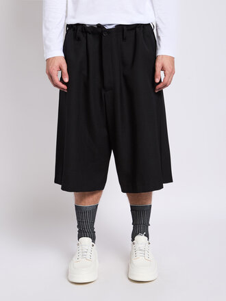 Yohji Yamamoto Pantalon G-Pleats Half Noir Yohji Yamamoto Pantalon G-Pleats Half Noir