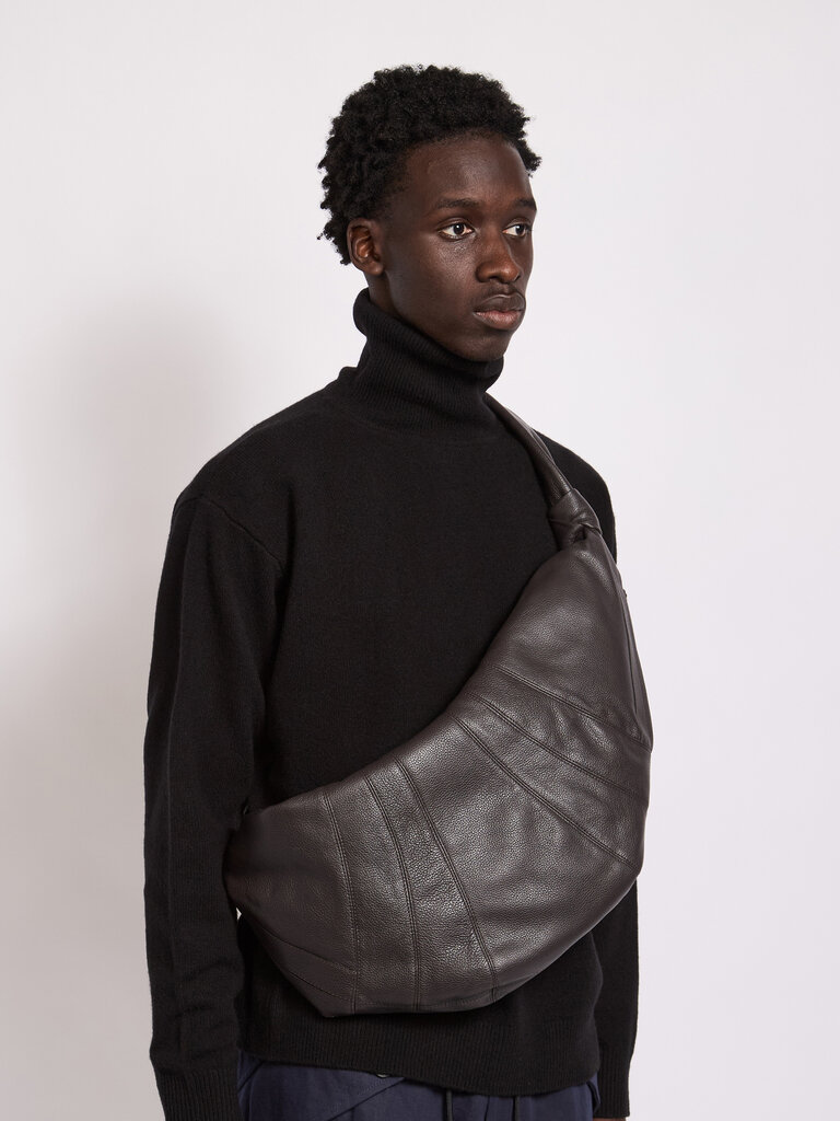 Lemaire Sac Large Croissant Dark Chocolate