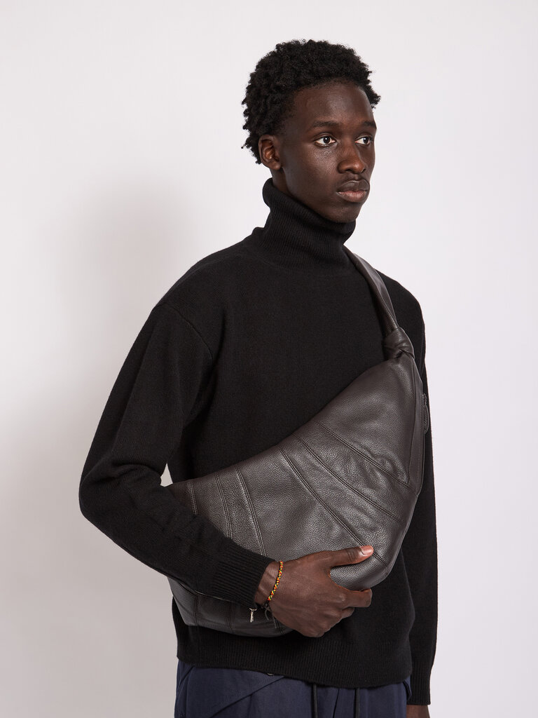 Lemaire Sac Large Croissant Dark Chocolate