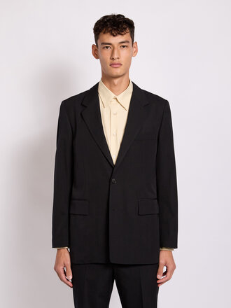 Auralee Black Max Gabardine Jacket